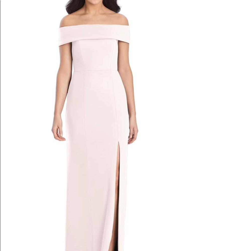 Off the Shoulder Crepe Column Gown bridesmaid Nordstrom